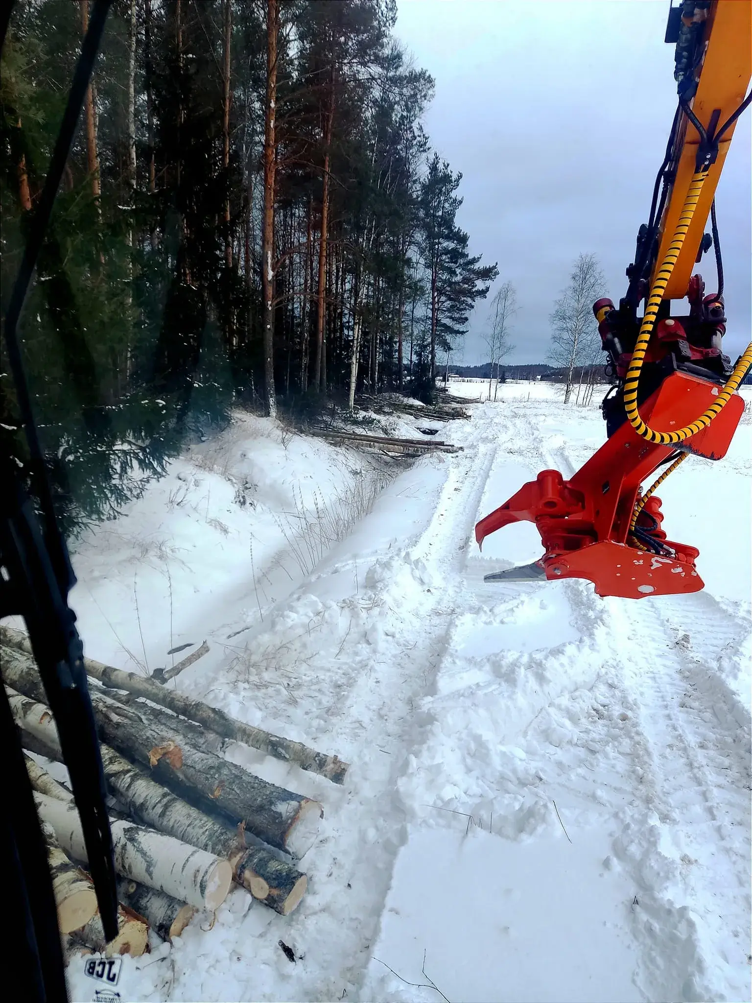 Puutyöt talvella